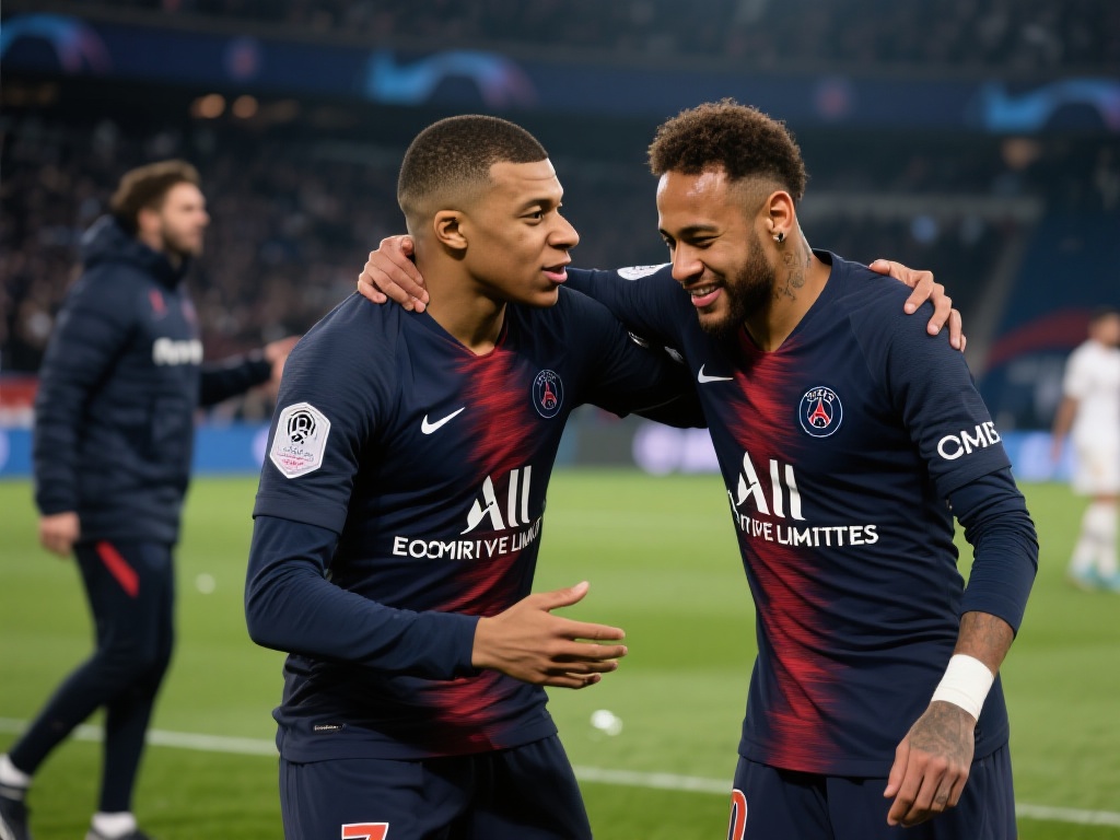 内马尔巴黎夜总会消费后未付款,姆巴佩为其买单 这次事件中,姆巴佩的选择无疑体现了队友之