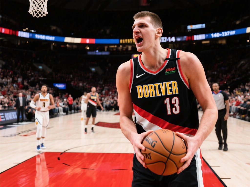 2019年今日，开拓者掘金四加时激战，约基奇鏖战65分钟